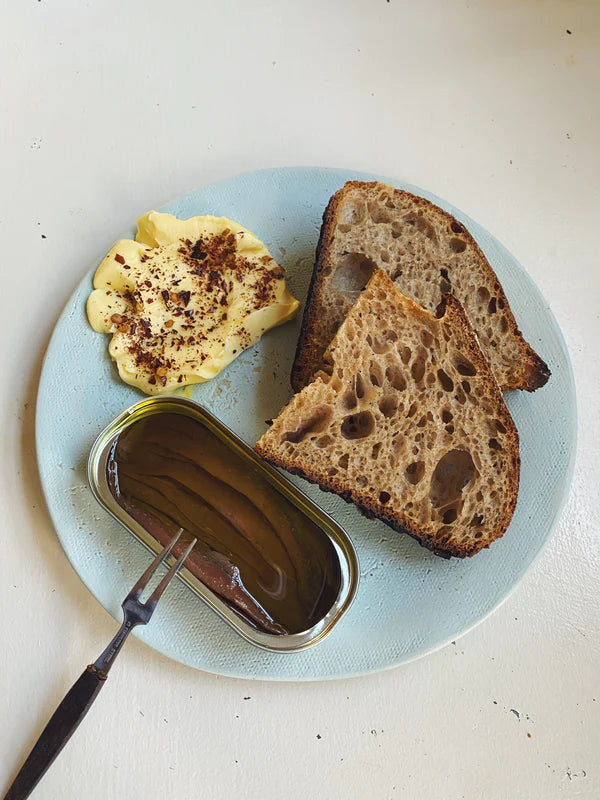 Anchovies with Bread + Butter