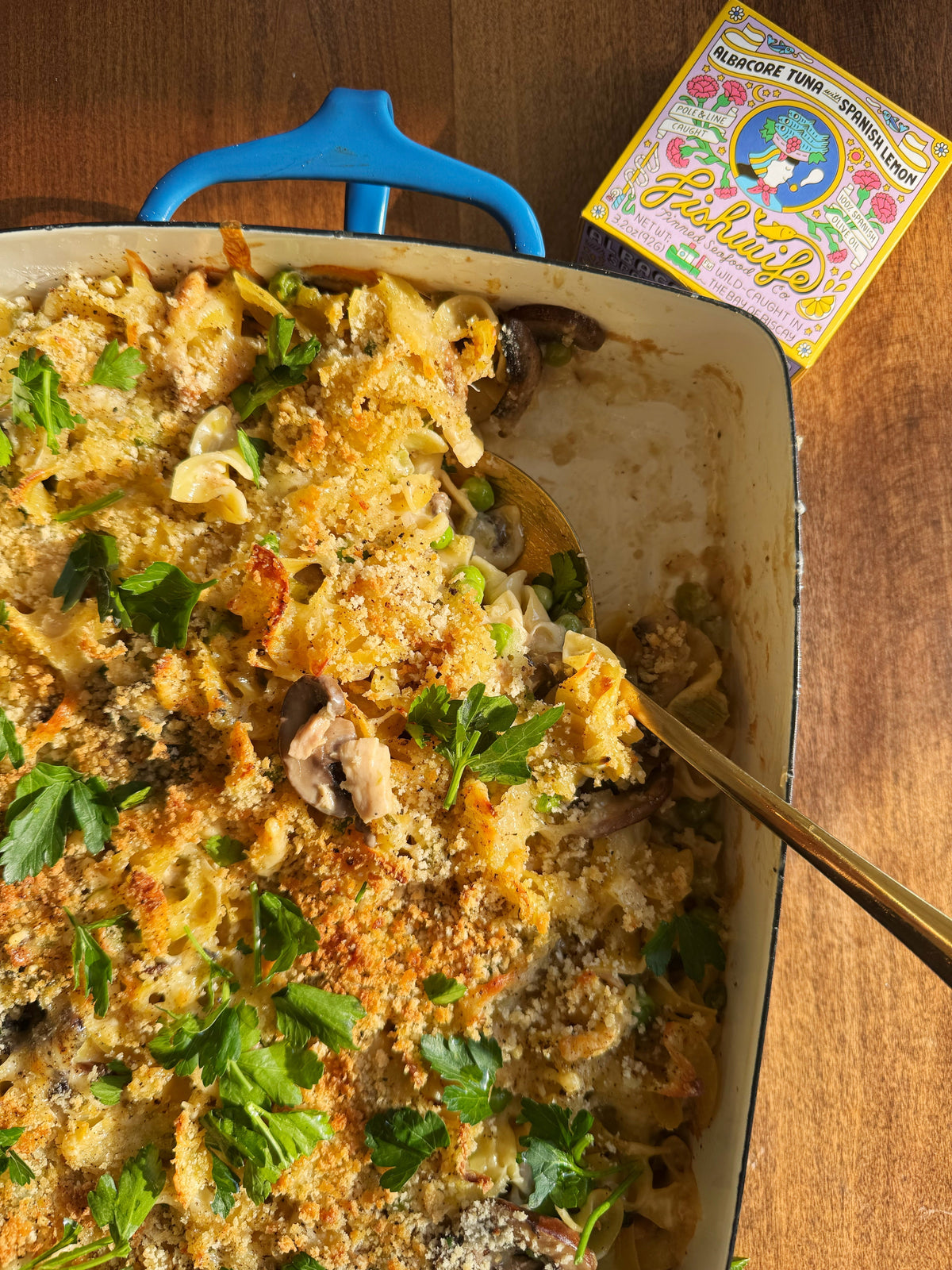 Lemon and Herb Tuna Noodle Casserole