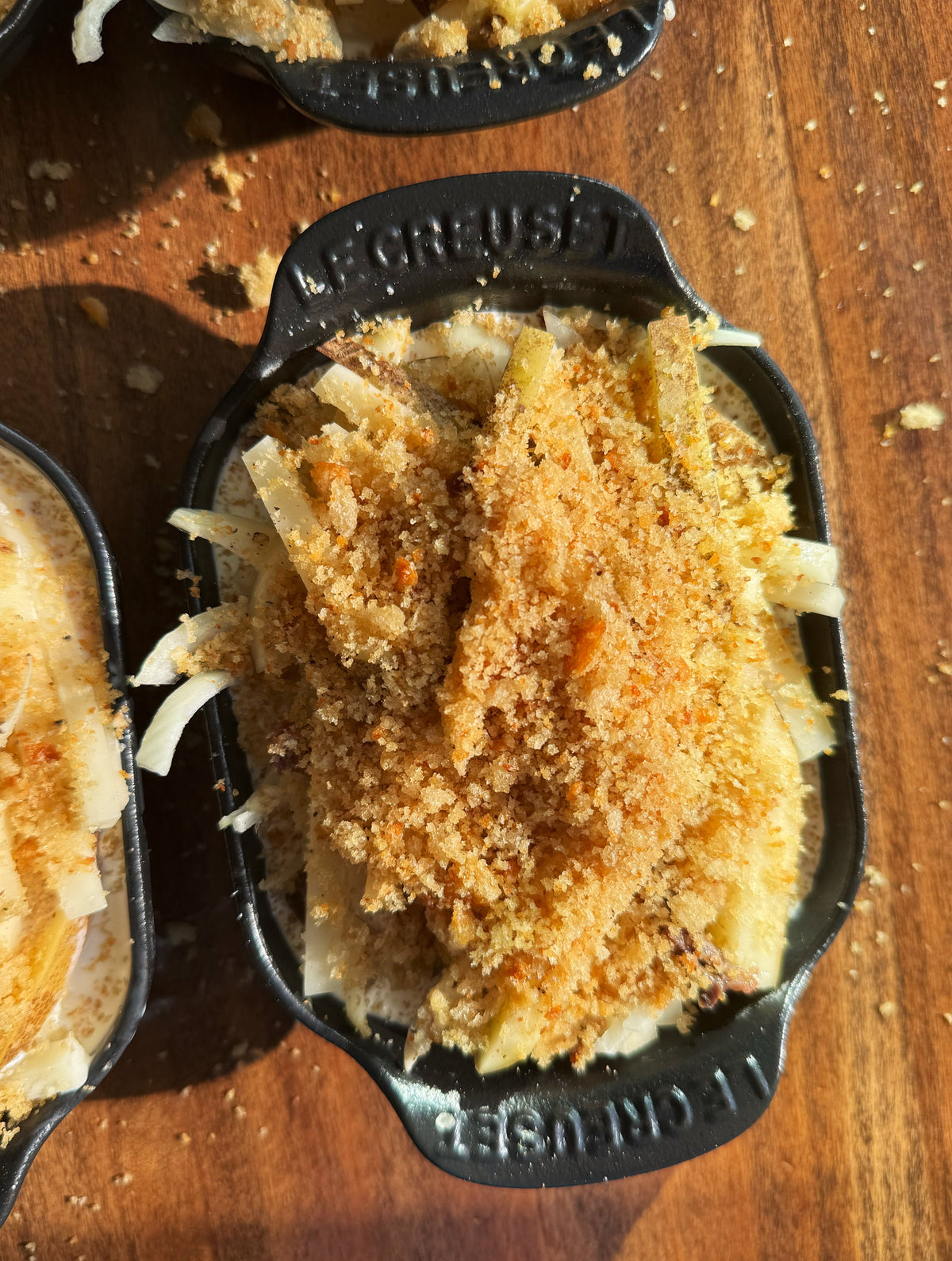 Potato and Anchovy Au Gratin