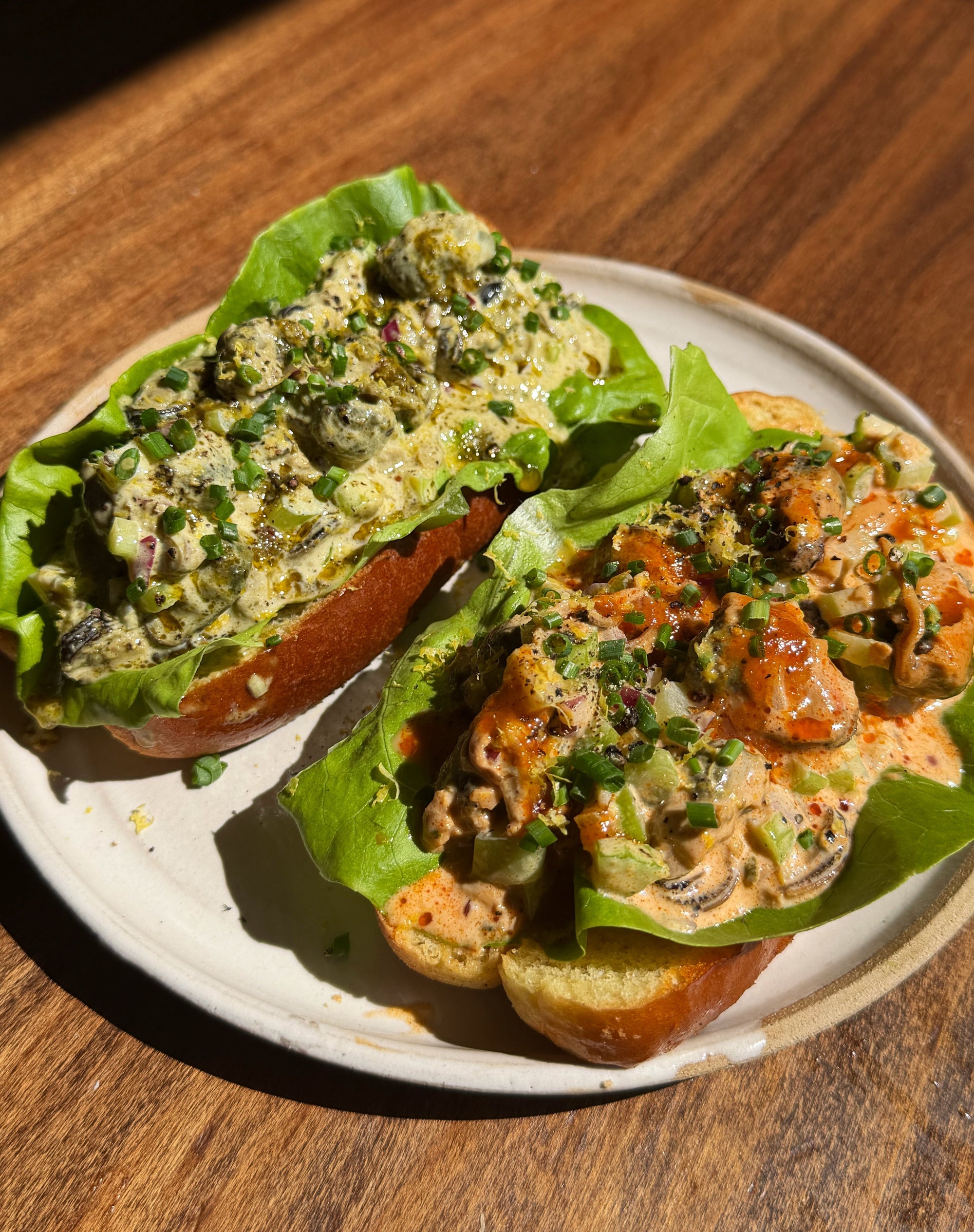 Basil Pesto and Sweet Pepper Mussel Rolls