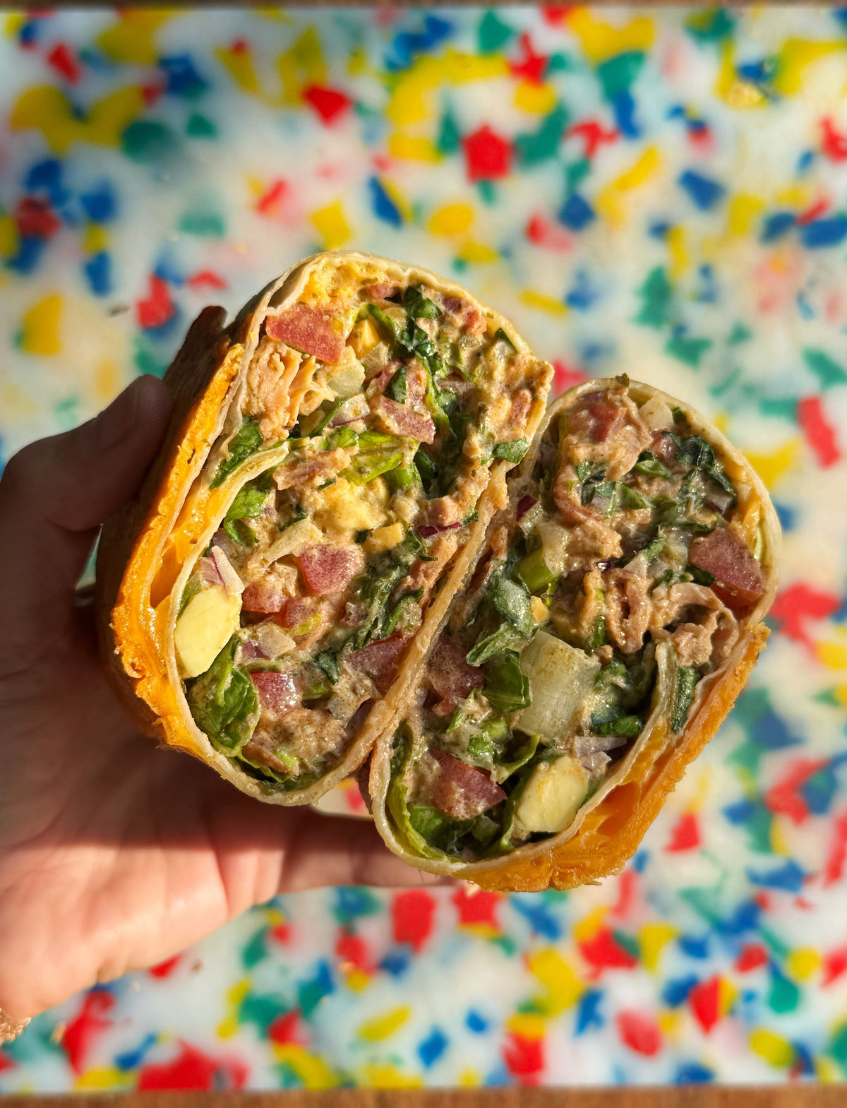Red Chimichurri Trout, Bacon, and Ranch Wraps