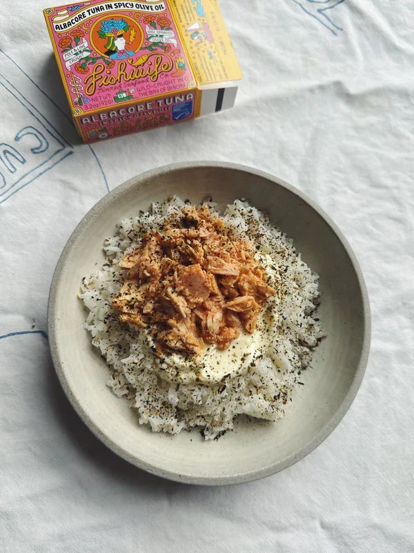 Spicy Tuna Rice Bowl with Furikake and Mayo