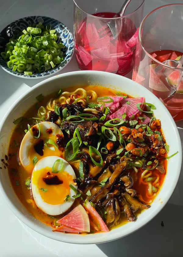 Sweet & Spicy Smoked Salmon Ramen Bowl