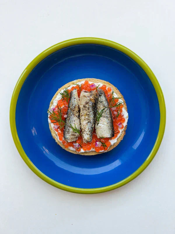Lemon Sardines Bagel
